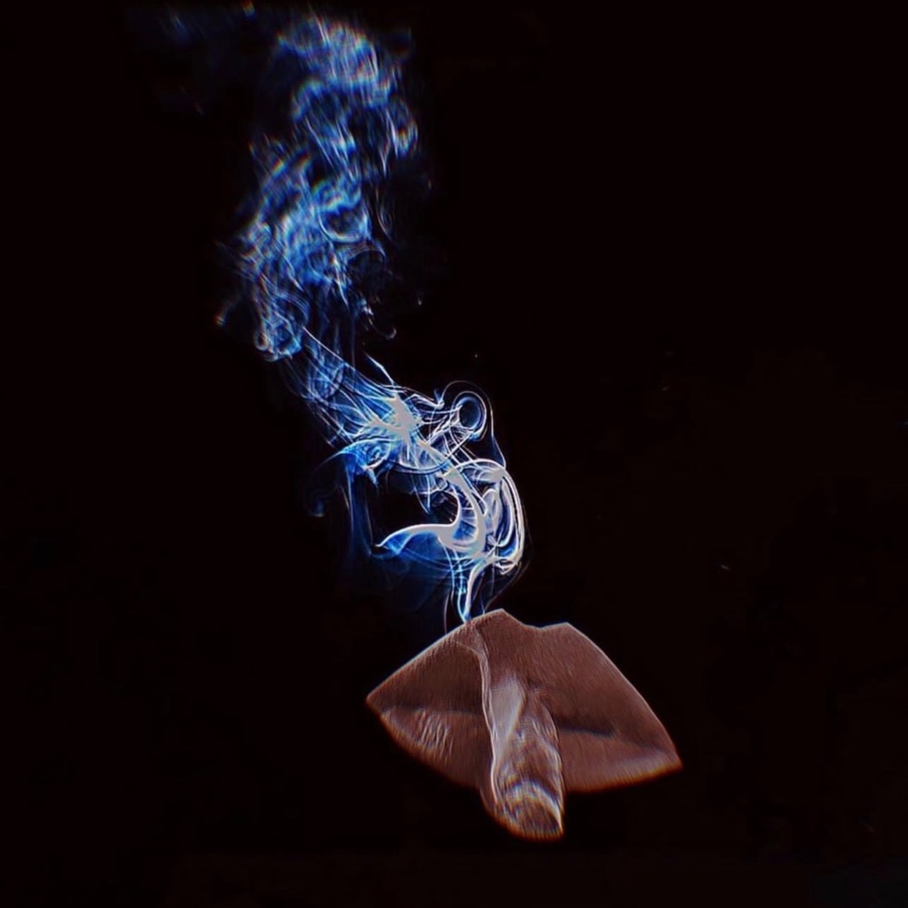 Smoking Lips -  by KAB (me) framed canvas 16 x 20